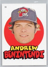 2016 TOPPS HERITAGE MINOR LEAGUE #11 ANDREW BENINTENDI 1967 TOPPS STICKER