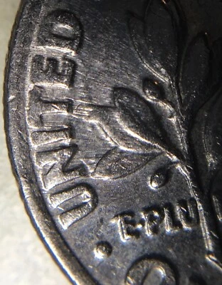 1999 P Roosevelt dime error die clash collectible cents VF free shipping! - Image 1 of 3