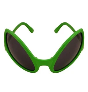 Adult Alien Dark Lens Glasses Unisex Halloween Fancy Dress Party Accessory - Picture 1 of 2