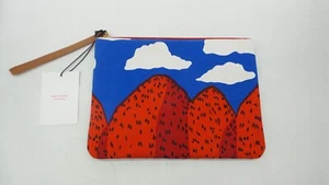 Mansur Gavriel x Marimekko Mansikkavuoret Print Canvas Zip Pouch - New With Tags - Bild 1 von 12