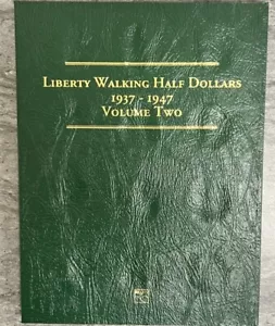 Liberty Walking Half Dollar 1937-1947 Volume Two-Littleton Folder - Picture 1 of 5