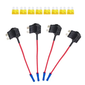 4x Autosicherungen Verteiler Auto KFZ Stromdieb Steck Sicherung Stromabgreifer - Bild 1 von 8