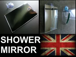 Shower Shaving Mirror, Strong Shatter Proof, Anti-Fog,Travel,camping,FREE Hook! - Picture 1 of 7