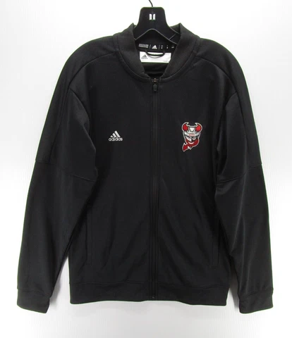 Binghamton Devils Jacket Men Medium Black Adidas New Jersey Minors AHL Athlete * Cover