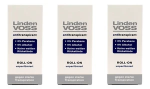 3x Linden Voss antitranspirant Deo Roll-On unparfümiert , 3x50ml - Bild 1 von 1