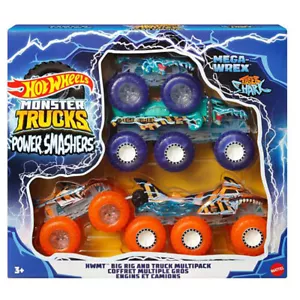 Hot Wheels - Monster Truck 1:64 Potencia Smashers Vagones & Big Rigs Multipack - Imagen 1 de 6