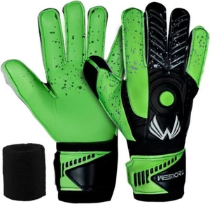 WEMORA Fingersave Soccer Goalkeeper Gloves Kids Boys Adult 7.5MM Strong Grip - Picture 1 of 24
