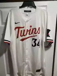 Minnesota Twins Kirby Puckett #34 Nike Jersey 2XL NWOT ERROR JERSEY MISSPELLING - Picture 1 of 6