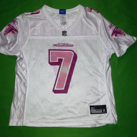 New NWOT Womens Michael Vick Atlanta Falcons Jersey football Pink Ladies (Medium Cover