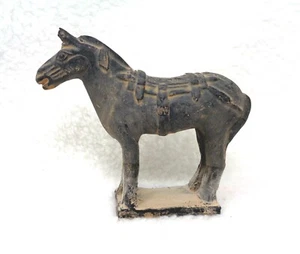 Antique Hand-Carved Chinese Horse 5" Figurine Statue - Picture 1 of 9