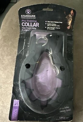 Collar de Entrenamiento para Perros Grande 21" Negro Ajustable con Correas en Caja Starmark Pro Foto 1 de 4