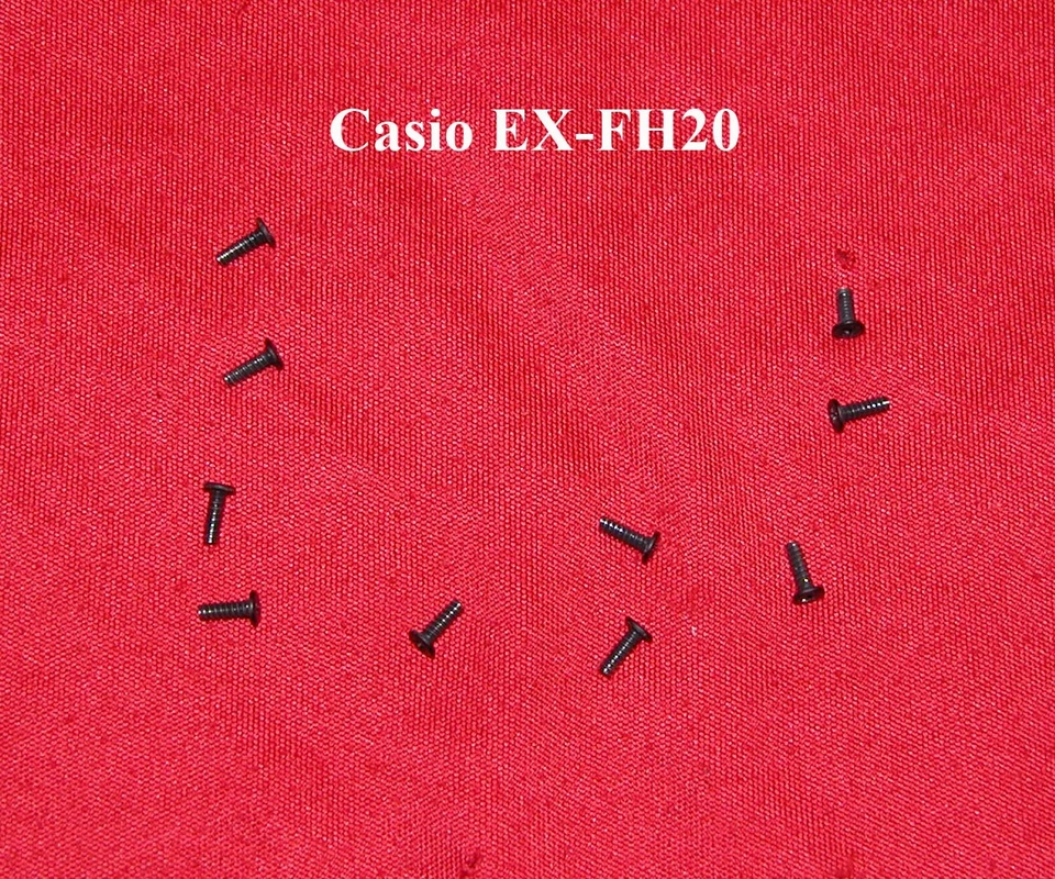 Body Screws (10pcs) For Casio EXILIM EX-FH20 Digital Camera - Repair Parts - Image 1 of 1
