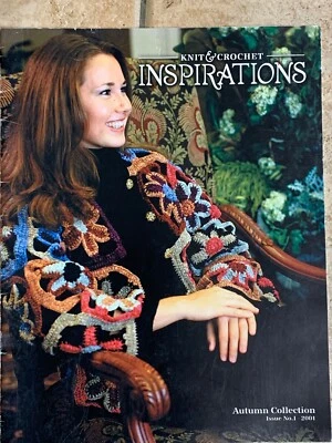 Lion Brand Hobby Lobby Knit & Crochet Inspirations Shawl Afghan Baby Coat Socks - Image 1 of 4