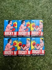 Rocky IV 4 Trading Card Box by Topps 10 Unopened Wax Packs Topps 1985