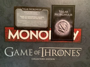 Monopoly JUEGO DE TRONOS VALAR MORGHULIS TARJETA Huye a la seguridad control remoto local - Imagen 1 de 2