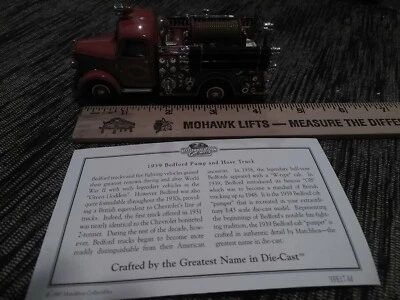 Matchbox Models of Yesteryear 1939 Bedford Pump & Hose Truck city of Manchester  - Image 1 of 4