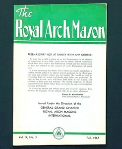 1967 The Royal Arch Mason Magazine Francmasonería Lista de jugadores de fútbol americano - Imagen 1 de 4