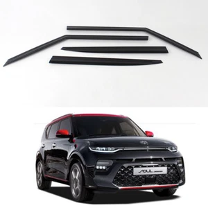 Smoked Window Vent Visors Rain Guards for Kia All New Soul 2020+ - Picture 1 of 3
