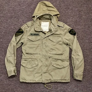 Ralph Lauren Denim Supply Army Military Field Inspired Jacket Mens Small Beige - Picture 1 of 12