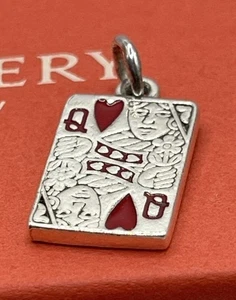 James Avery Enamel Queen of Hearts Charm Uncut Loop - Picture 1 of 2
