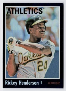 2024 Topps Archives 1970 Topps Rickey Henderson #113 Black Foilboard - Picture 1 of 2