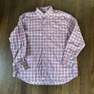 Vineyard Vines Flanellhemd Herren XL Performance Slim Fit Murray Knopf kariert - Bild 1 von 6