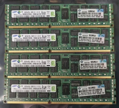Samsung 32GB (4x8) M393B1K70DH0-YH9Q8 PC3L-10600R-09-11-E2-D3 Server Memory 2Rx4 - Image 1 of 3
