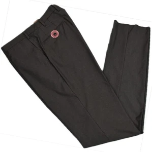 INCOTEX Men's Classic Fit Super 150's Fleece Wool Flat Front Pants 34 NEW - Picture 1 of 10