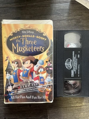 Mickey Donald and Goofy The Three Musketeers Demo VHS 2004 Rare Disney - Image 1 of 2