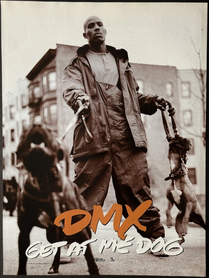8.5x11 OG Rap Promo Ad Poster DMX Get At Me Dog Ruff Ryders Def Jam 1998 - Image 1 of 1