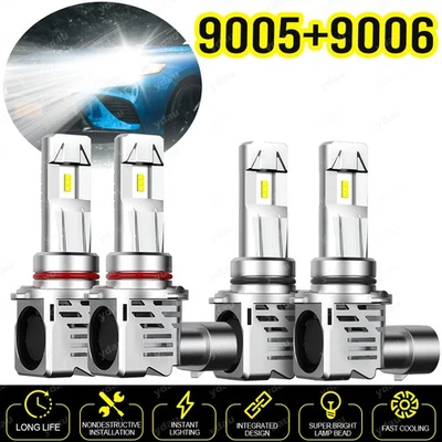 Faros LED bombillas altas/bajas para camioneta GMC Sierra 1500 2500 C/K 1999-06 Foto 1 de 4