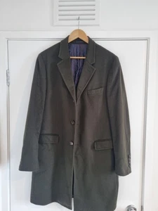 Ted Baker Green Wool and Cashmere Coat 40R (Medium) - Picture 1 of 7