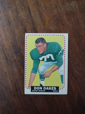 1964 Topps #15 SSP Don Oakes Rookie Boston Patriots No Creases C  - Image 1 of 2