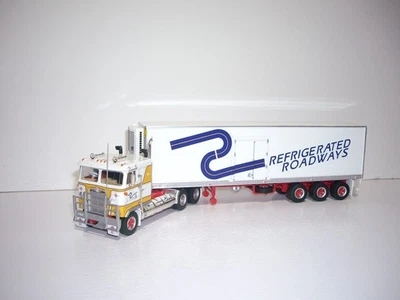 HIGHWAY REPLICAS 1/64 KW PRIME MOVER COE SLEEPER CAB & 53' TRIAXLE REEFER VAN - Image 1 of 4