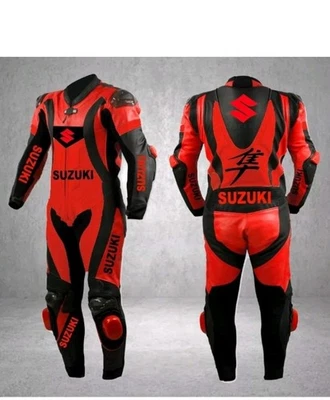 Nuevo Traje de cuero para motociclista Suzuki/motocicleta carreras 2 piezas Foto 1 de 4