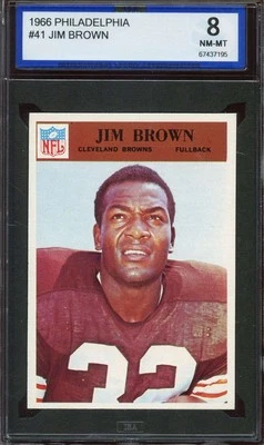 1966 PHILADELPHIA #41 JIM BROWN ISA 8 BROWNS HOF   *ADT5139 - Image 1 of 2
