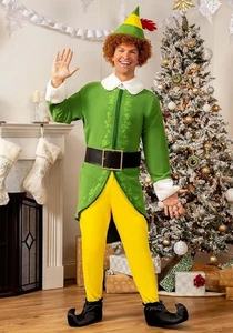 Buddy der Elf Halloween Kostüm Erwachsene L Weihnachten Party ohne Gürtel - Bild 1 von 3
