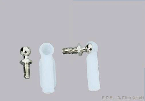 Kugelkopf M3 / 5mm 2 Stück Kugelschnapper Kugelköpfe Anlenkung Kugelgelenk - Bild 1 von 1