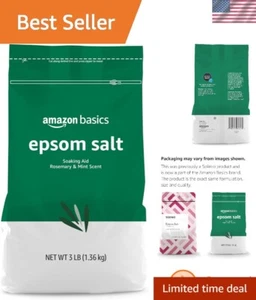 Soothing Epsom Salt Soaking Aid with Rosemary & Mint – 3 lb Reusable Pack - Picture 1 of 7