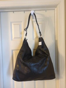 IO PELLE Italia Skull Slouchy Hobo Shoulder Bag/Crossbody NWT - Picture 1 of 6