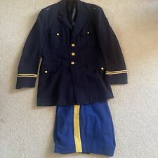 US Army Men’s Military Dress Blue Uniform Coat Size 42L Pants Waist 34”X 44”L
