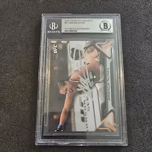 2016 Topps UFC Knockout #91 Amanda Nunes BGS Authentic Autograph - Picture 1 of 12