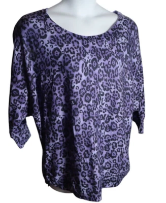 Lane Bryant фиолетовый леопард 3/4 рукав свитер размер 22/24 - Изображение 1 из 4
