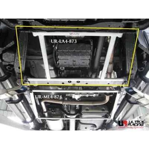 Ultra Racing Front Lower Bar Brace for Nissan Navara D40 TURBO 2.5 04-17 4Points - Picture 1 of 8