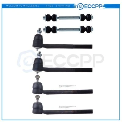 Barras estabilizadoras de extremos de varilla de amarre delanteras 6 piezas para Chevy S10 Blazer GMC Sonoma Jimmy Foto 1 de 4