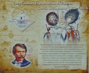 Explorers & Lighthouses David Livingstone, Africa s/s MNH #ML1045 IMPERF - Picture 1 of 1