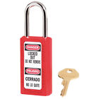 Master Lock Lockout Safety Padlock Red Zenex™ Thermoplastic 411RED