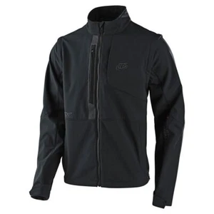 Chaqueta todoterreno Troy Lee Designs 2025 Scout Softshell negra lisa motocross MX - Imagen 1 de 3