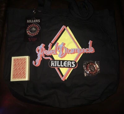 Chaveiro e cartas de baralho The Killers VIP Badge 2024 REBEL DIAMONDS US Tour - Imagem 1 de 4