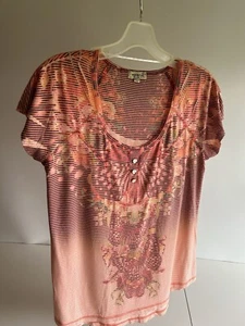 T-shirt donna multicolore One World taglia M - Foto 1 di 3